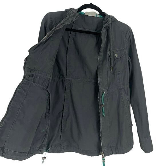 Athleta Grey Hooded Zip Up Jacket - Picture 8 of 9